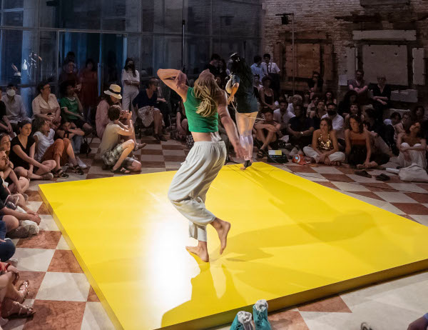 Samita Sinha and Ley Gambucci in Ralph Lemon's In Proximity